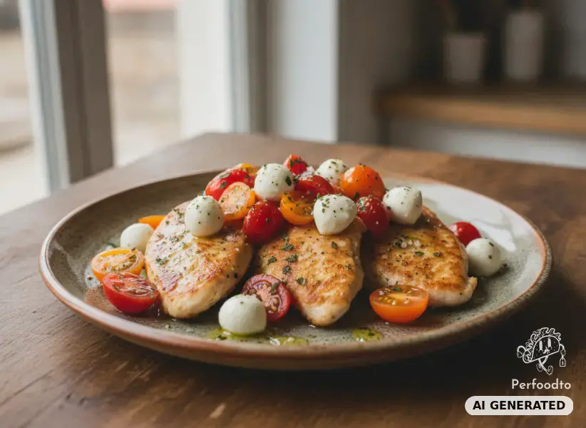 Hühnerfilet mit Tomaten und Mozzarella