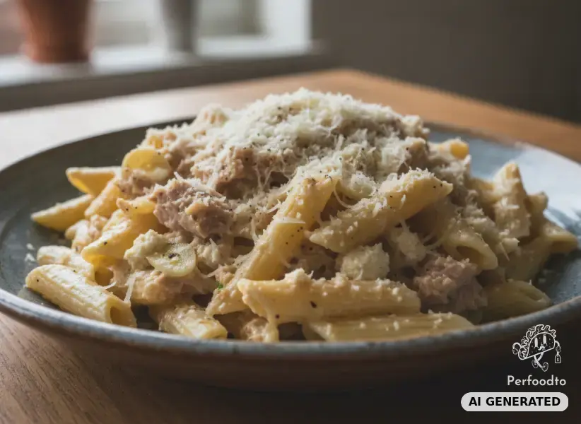 Pasta mit Thunfisch und Ricotta