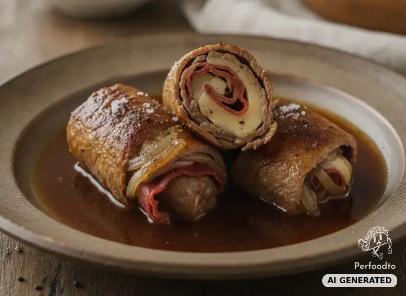 Rindsrouladen mit Prosciutto und Gouda