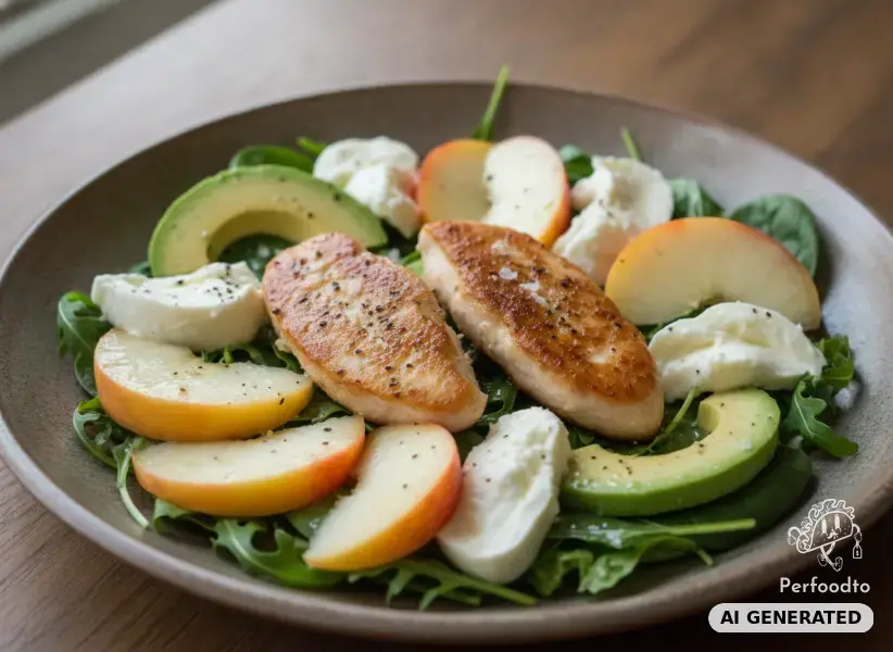 Hühnerfilet mit Nektarinen und Avocado
