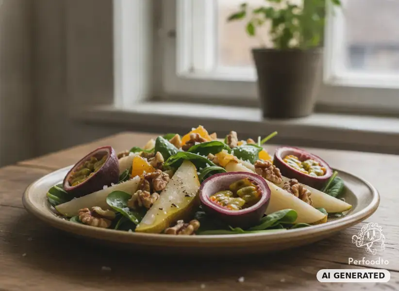 Fruchtiger Salat mit Birnen und Mandarinen