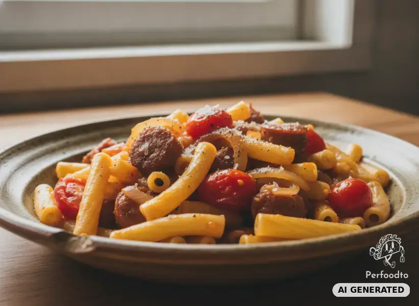Pasta mit Salsiccia und Tomaten