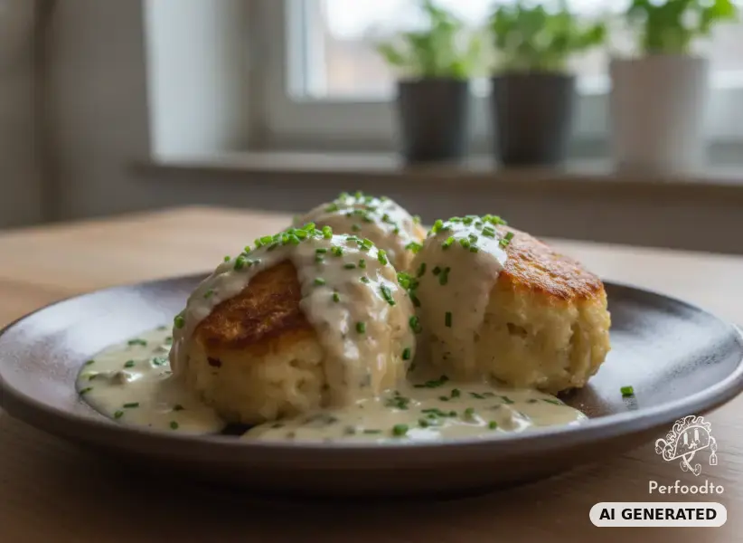 Laugenknödel mit Cambozolasauce