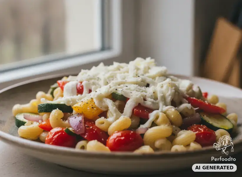 Hörnchen mit Pfannengemüse und Mozzarella